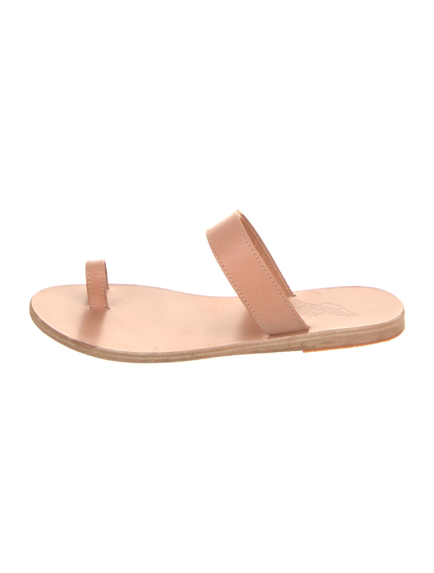 Ancient Greek Sandals Leather Slides