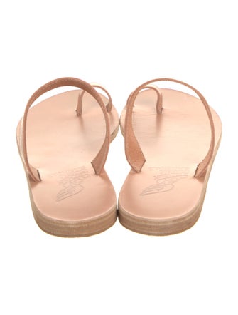 Ancient Greek Sandals Leather Slides