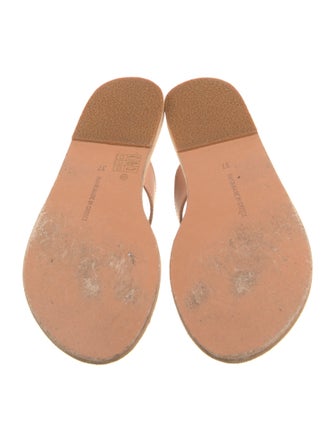 Ancient Greek Sandals Leather Slides