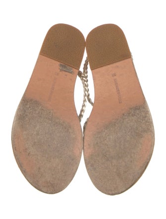 Ancient Greek Sandals Leather Braided Accents Sandals