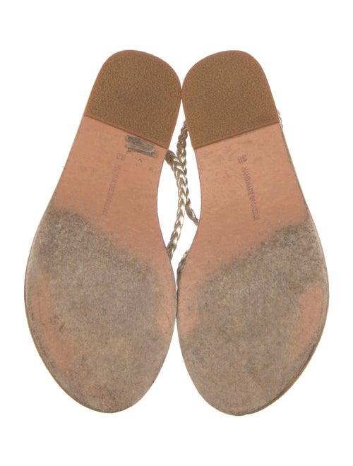 Ancient Greek Sandals Leather Braided Accents Sandals