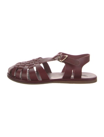 Ancient Greek Sandals Leather Slingback Flats