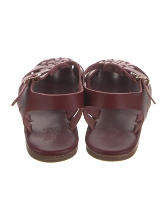 Ancient Greek Sandals Leather Slingback Flats