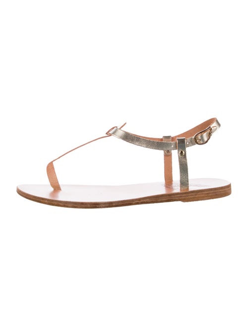 Ancient Greek Sandals Leather T-Strap Sandals