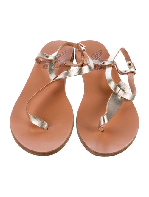 Ancient Greek Sandals Leather T-Strap Sandals