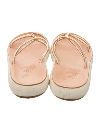 Ancient Greek Sandals Leather Slides