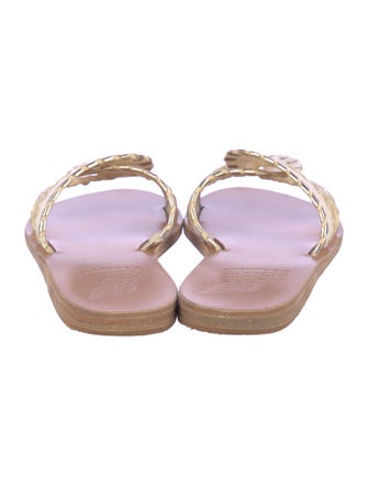 Ancient Greek Sandals Leather Slides