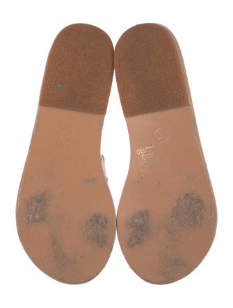 Ancient Greek Sandals Leather Slides