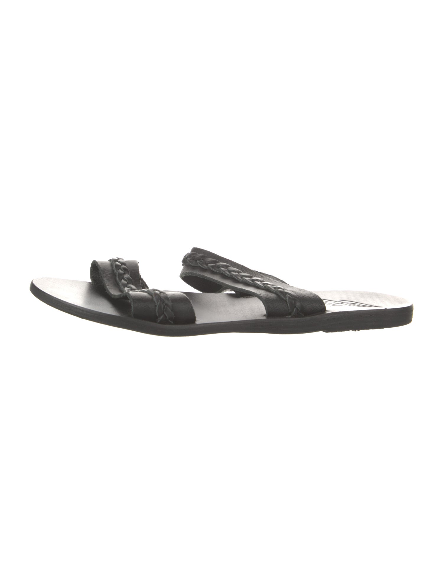 Ancient Greek Sandals Leather Slides