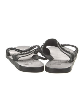 Ancient Greek Sandals Leather Slides