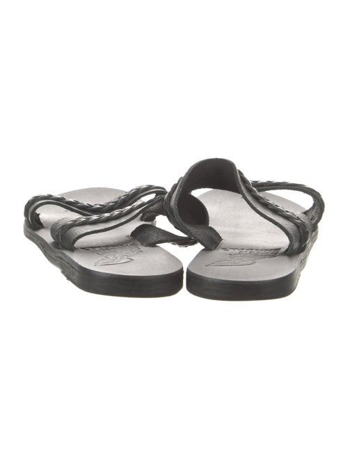Ancient Greek Sandals Leather Slides