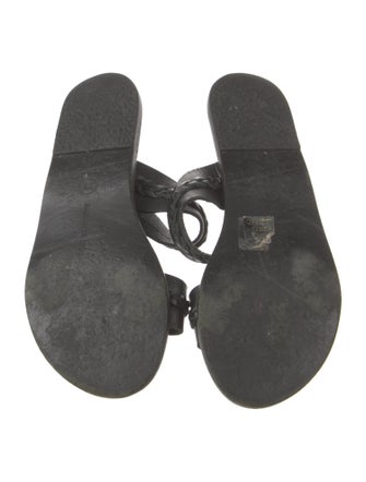 Ancient Greek Sandals Leather Slides