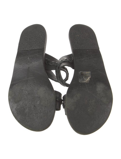 Ancient Greek Sandals Leather Slides