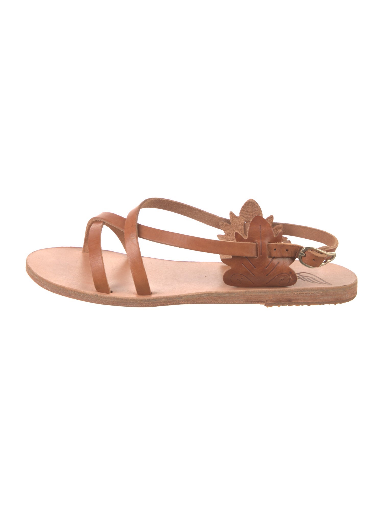 Ancient Greek Sandals Leather Slingback Sandals