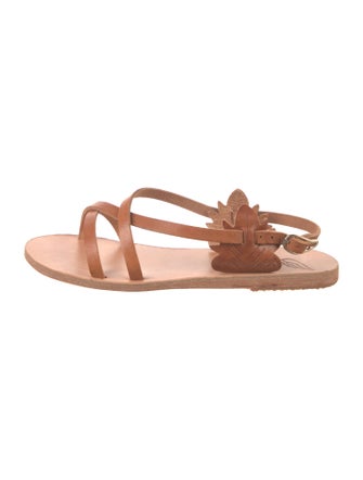 Ancient Greek Sandals Leather Slingback Sandals