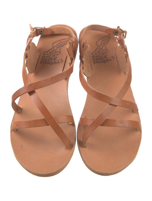 Ancient Greek Sandals Leather Slingback Sandals
