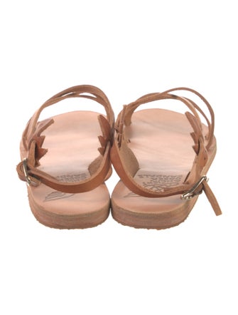 Ancient Greek Sandals Leather Slingback Sandals