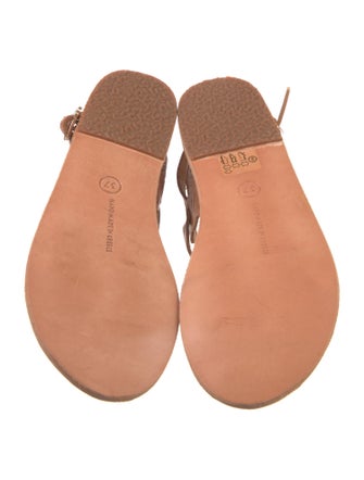 Ancient Greek Sandals Leather Slingback Sandals