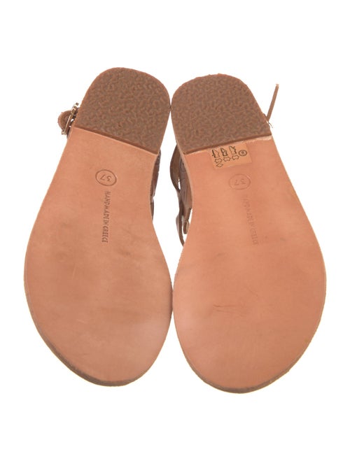 Ancient Greek Sandals Leather Slingback Sandals