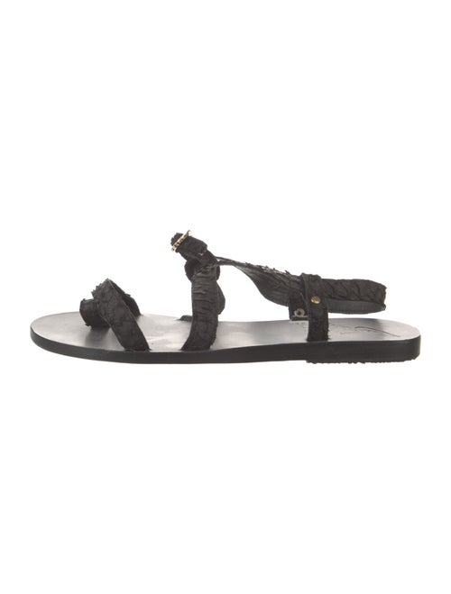 Ancient Greek Sandals Leather Slingback Sandals