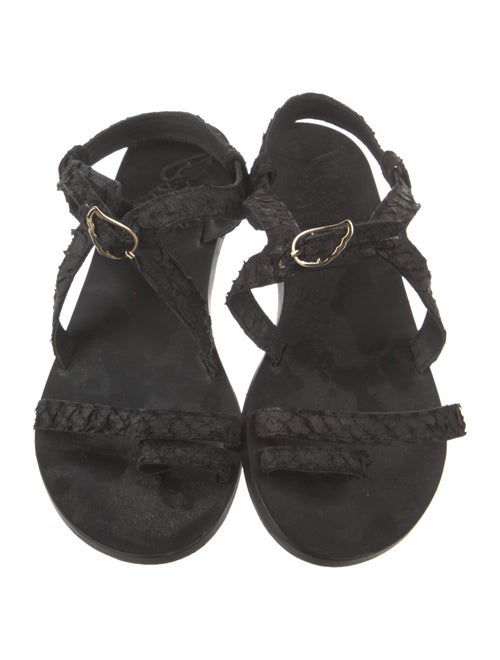 Ancient Greek Sandals Leather Slingback Sandals