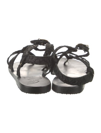 Ancient Greek Sandals Leather Slingback Sandals