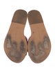 Ancient Greek Sandals Velvet Bow Accents Slides