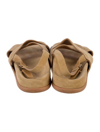 Ancient Greek Sandals Suede Slingback Sandals