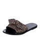 Ancient Greek Sandals Animal Print Slides