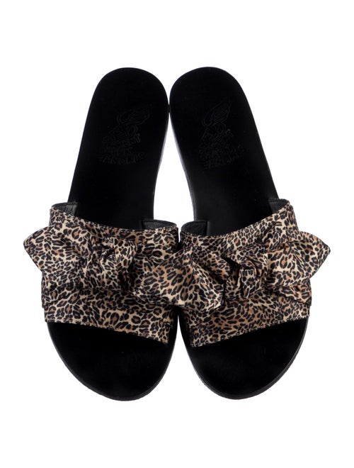 Ancient Greek Sandals Animal Print Slides
