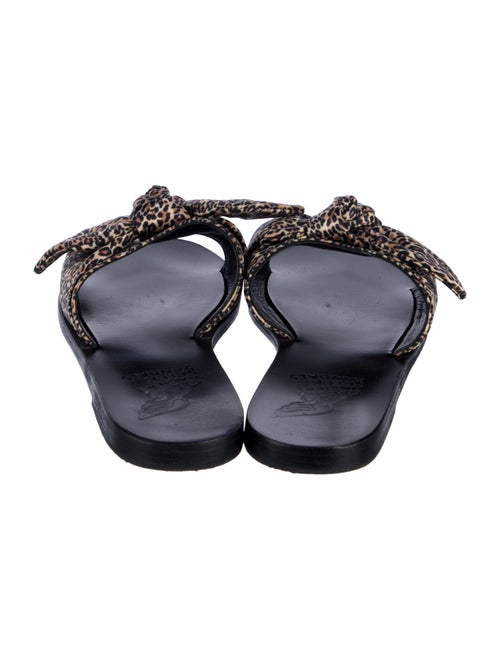 Ancient Greek Sandals Animal Print Slides