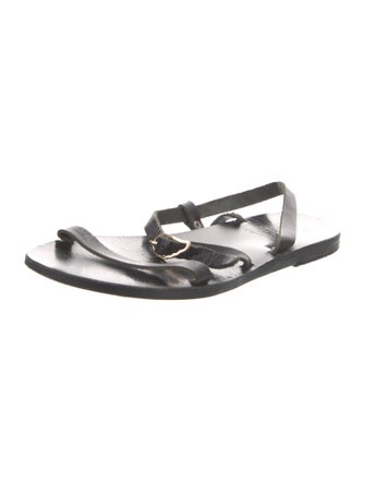 Ancient Greek Sandals Leather Slingback Sandals