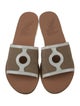 Ancient Greek Sandals Suede Colorblock Pattern Flats