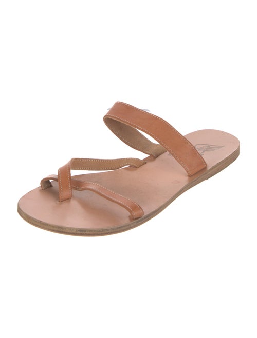 Ancient Greek Sandals Leather Slides