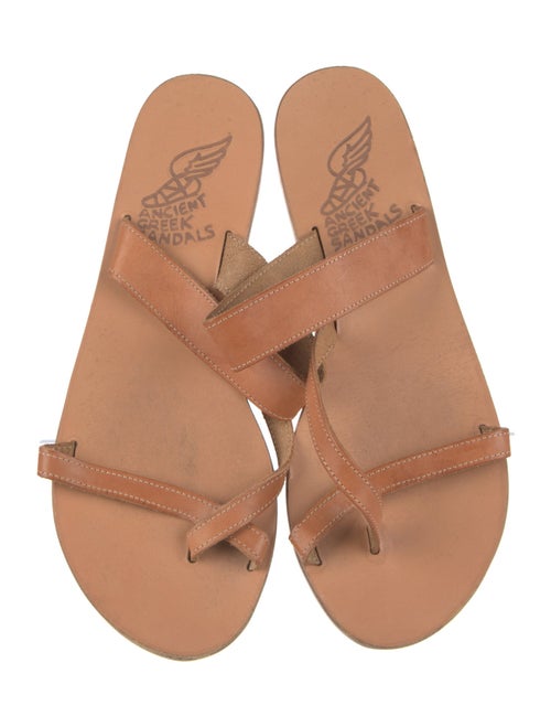 Ancient Greek Sandals Leather Slides