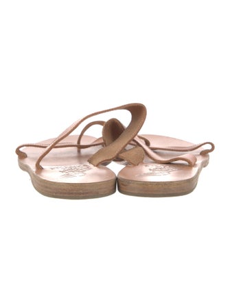 Ancient Greek Sandals Leather Slides