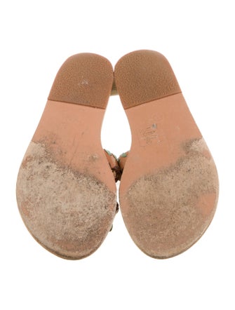 Ancient Greek Sandals Leather Printed Flats