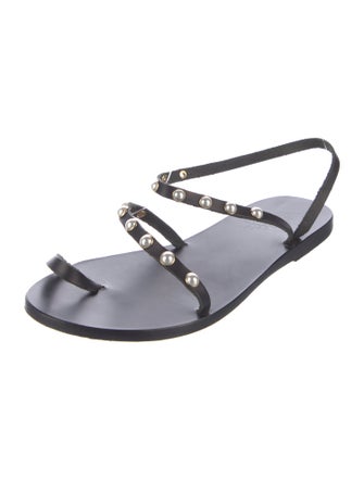 Ancient Greek Sandals Leather Slingback Sandals