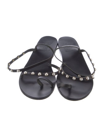 Ancient Greek Sandals Leather Slingback Sandals
