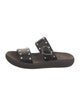 Ancient Greek Sandals Leather Studded Accents Slides