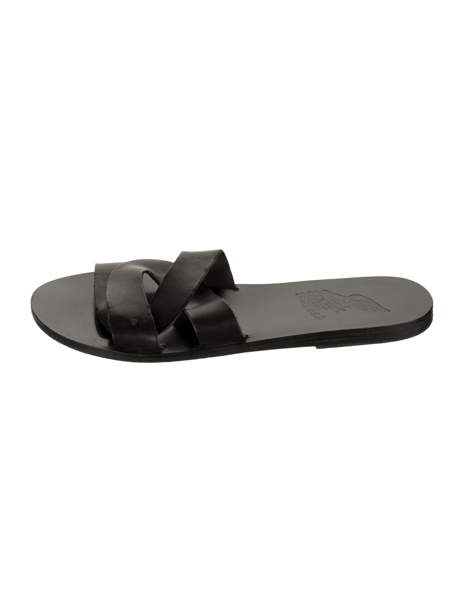 Ancient Greek Sandals Leather Slides