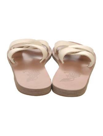 Ancient Greek Sandals Leather Slides