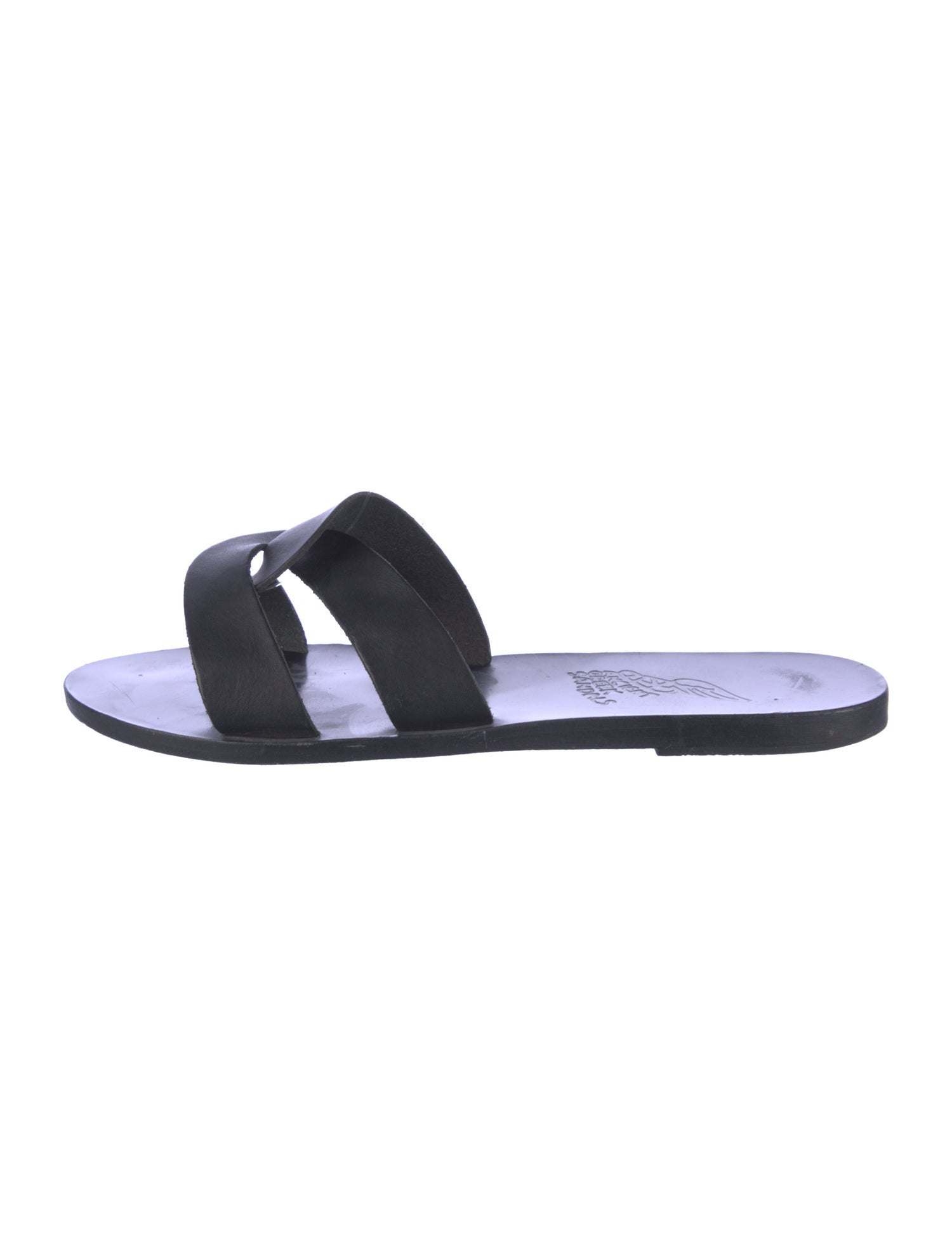 Ancient Greek Sandals Leather Slides