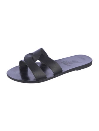 Ancient Greek Sandals Leather Slides
