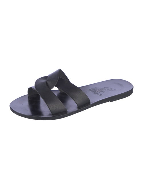 Ancient Greek Sandals Leather Slides