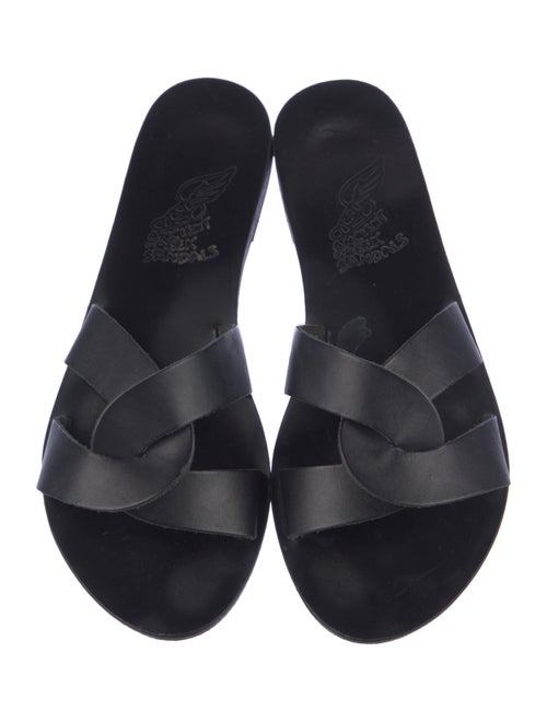 Ancient Greek Sandals Leather Slides