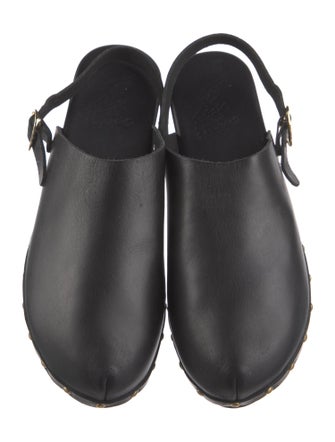 Ancient Greek Sandals Leather Studded Accents Slingback Pumps