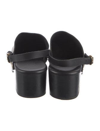 Ancient Greek Sandals Leather Studded Accents Slingback Pumps