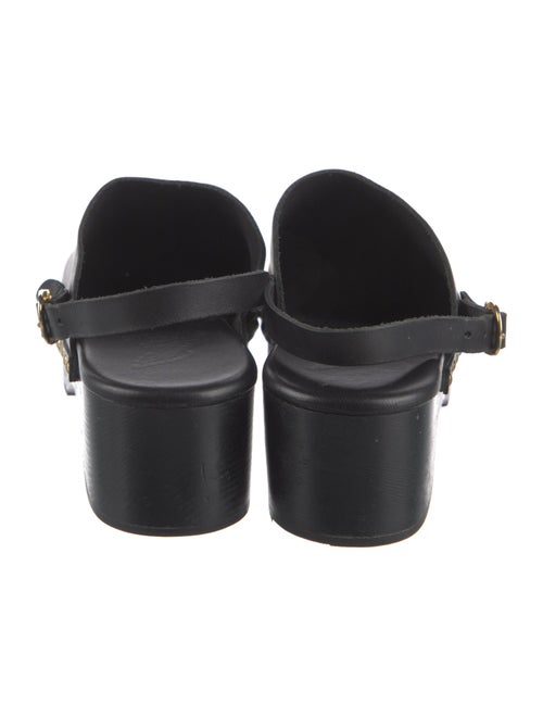 Ancient Greek Sandals Leather Studded Accents Slingback Pumps