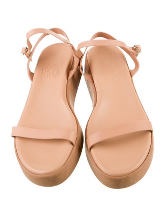 Ancient Greek Sandals Leather Slingback Sandals